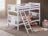 Spring Creek Twin/Twin Bunk Bed Model Fm-Bk602Tt-Wh-Bed By Furniture Of America